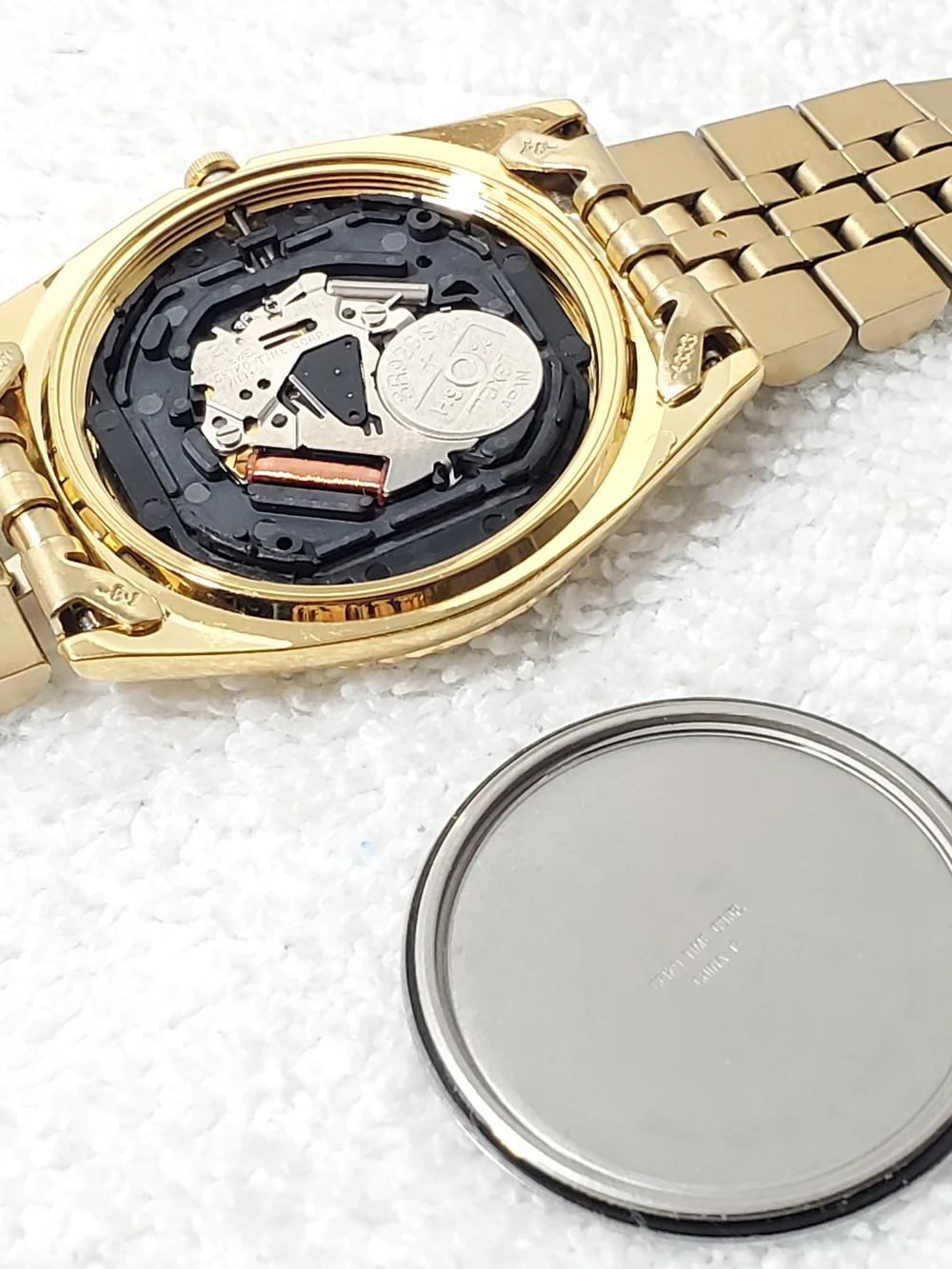 Vintage Seiko Men's Presidential Quartz Watch Gold Tone Day Date Watch One Jewel